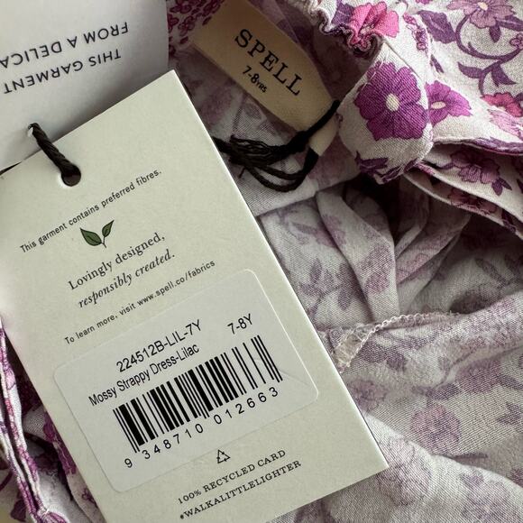 Little SPELL AND THE GYPSY COLLECTIVE Girls Mossy Evening Dress Size 7-8Y NWT - Picture 7 of 7